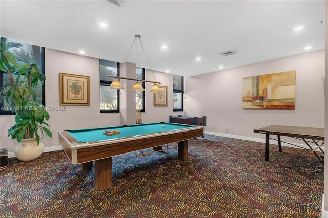 a view of a lake with a houses