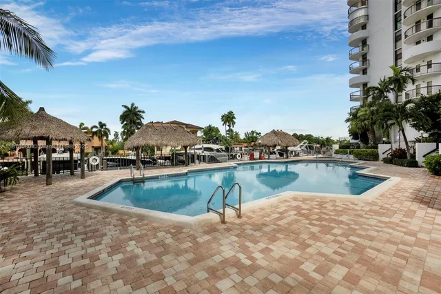 a view of a city with tall buildings