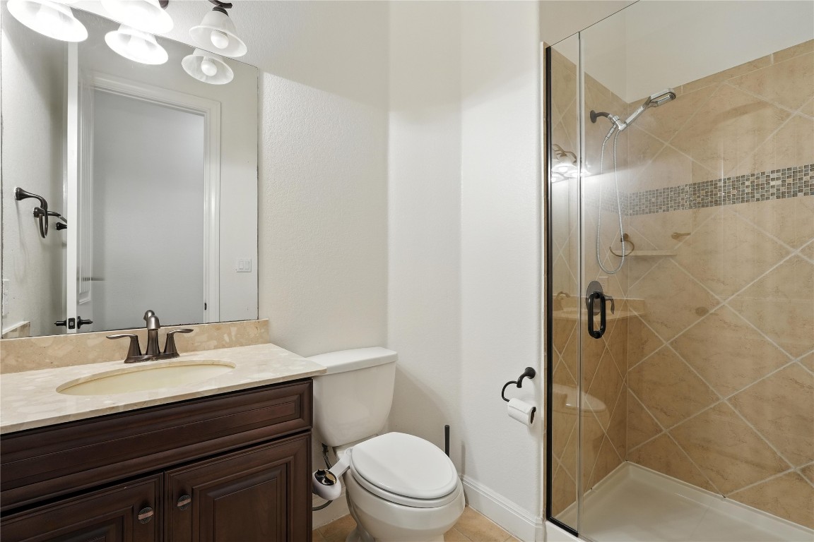 15729 De Fortuna Drive Bee Cave, TX 78738 - Photo 22 of 40 Full bath featuring vanity and a stall shower