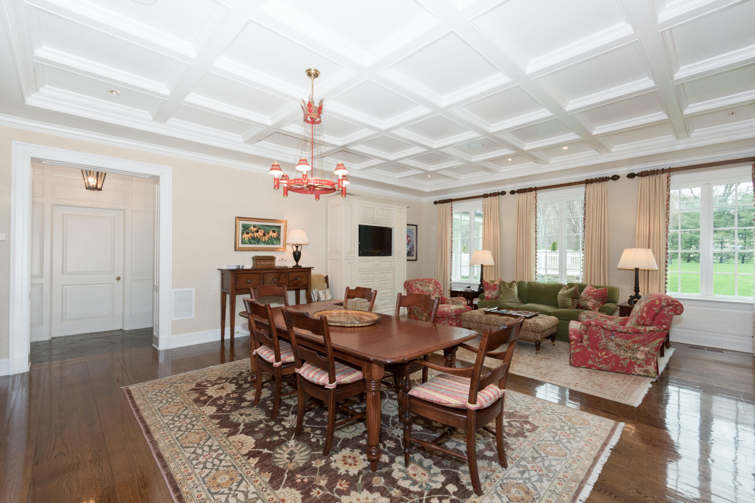 300 Brookside Road Darien, CT 06820 - Photo 19 of 41 a living room with furniture and a flat screen tv