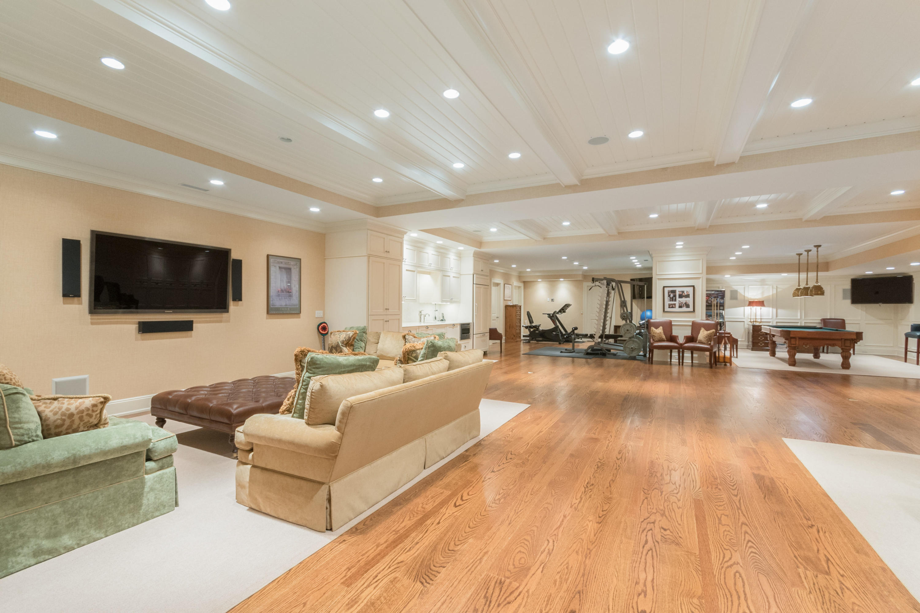 300 Brookside Road Darien, CT 06820 - Photo 29 of 41 a living room with furniture and a flat screen tv