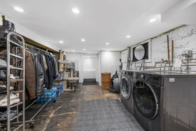 a bathroom with shower