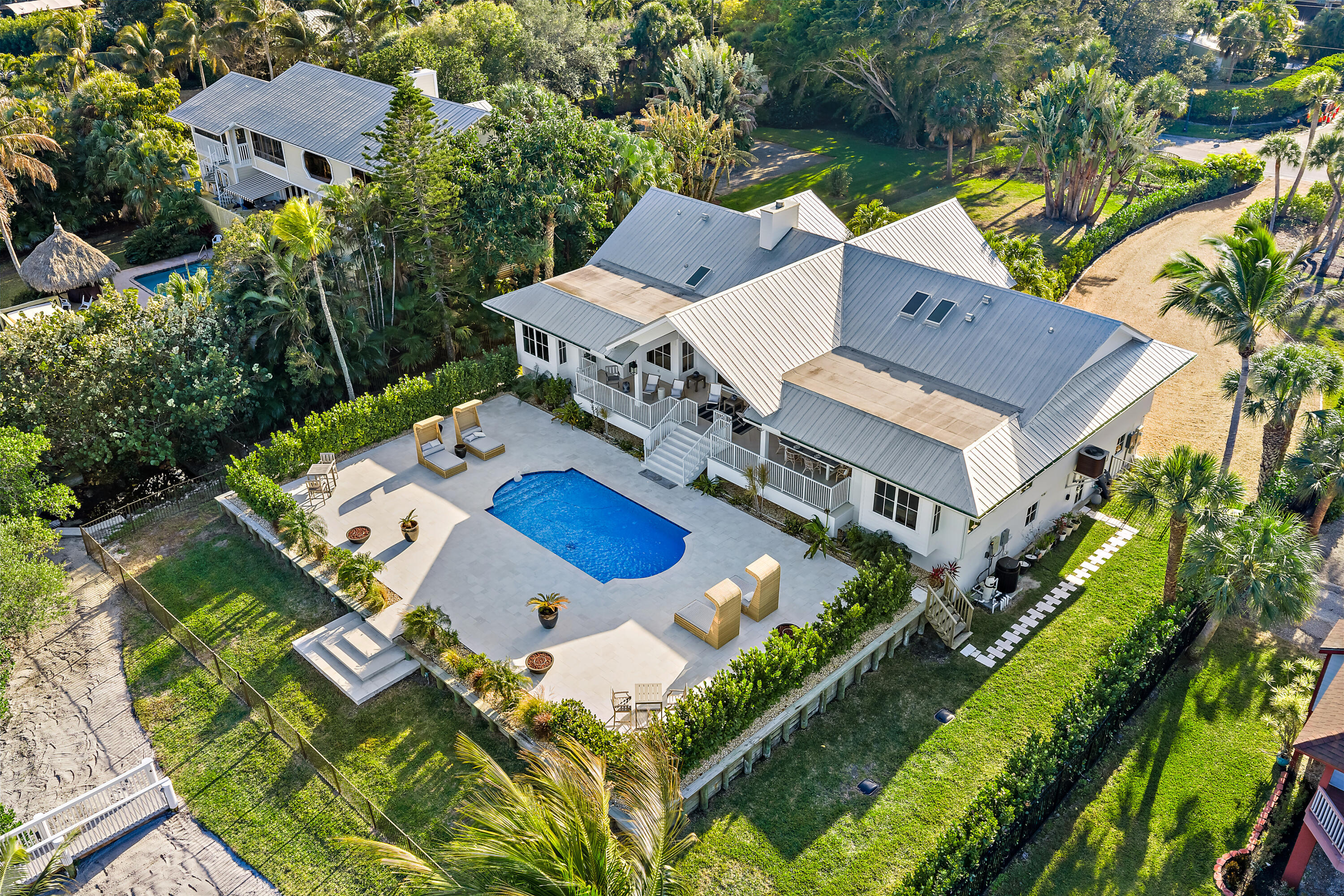 116 South Sewalls Point Road Sewall's Point, FL 34996 - Photo 67 of 92 an aerial view of a house with a garden