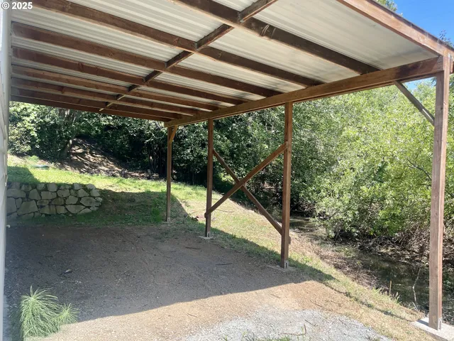 a view of outdoor space and porch