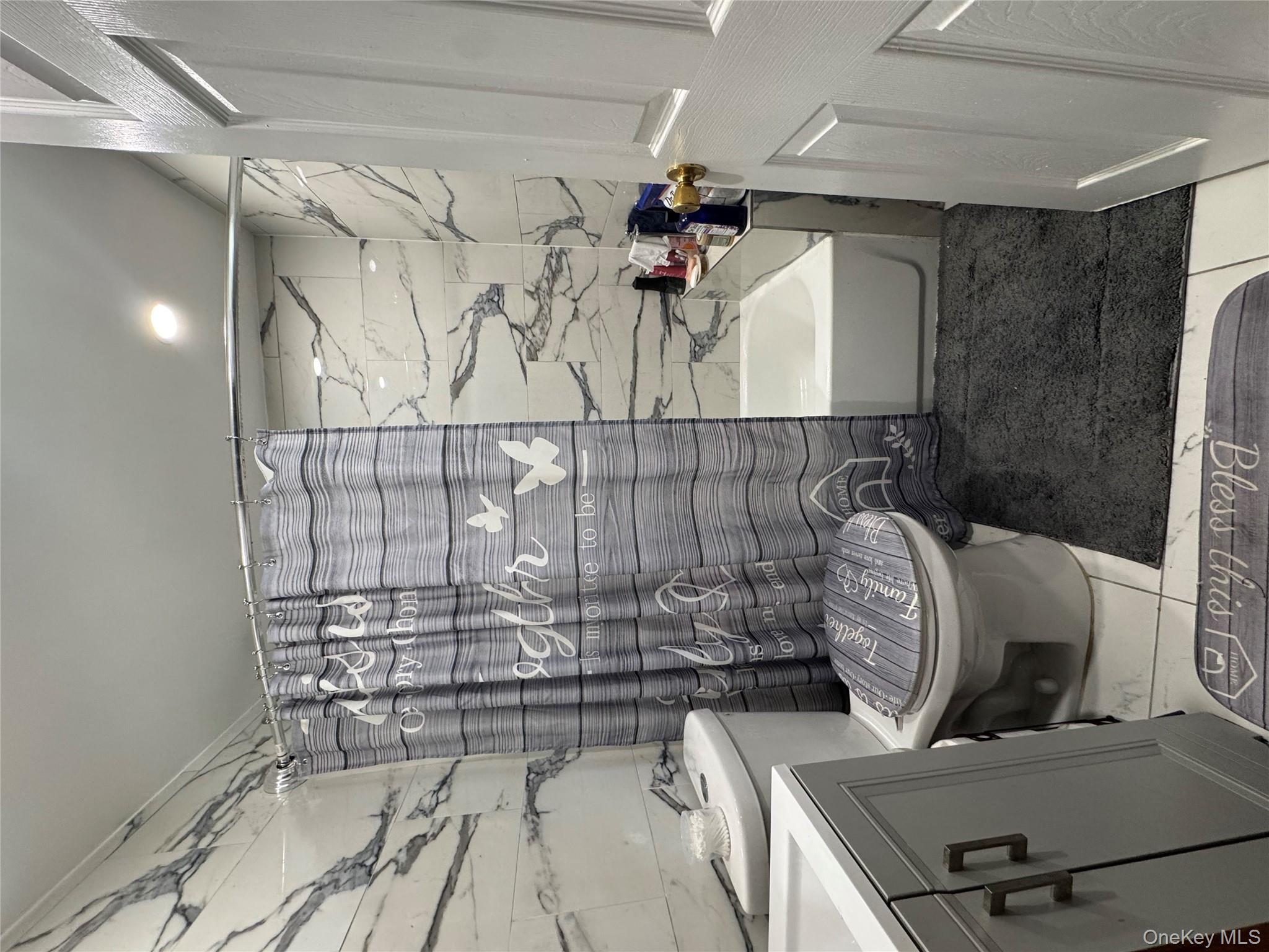 188-25 Mangin Avenue Queens, NY 11412 - Photo 4 of 10 Full bath with shower / bath combination with curtain, vanity, and recessed lighting