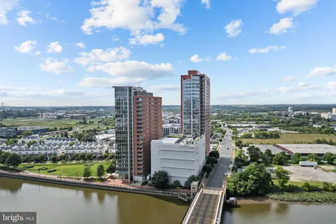 a view of a city with tall buildings