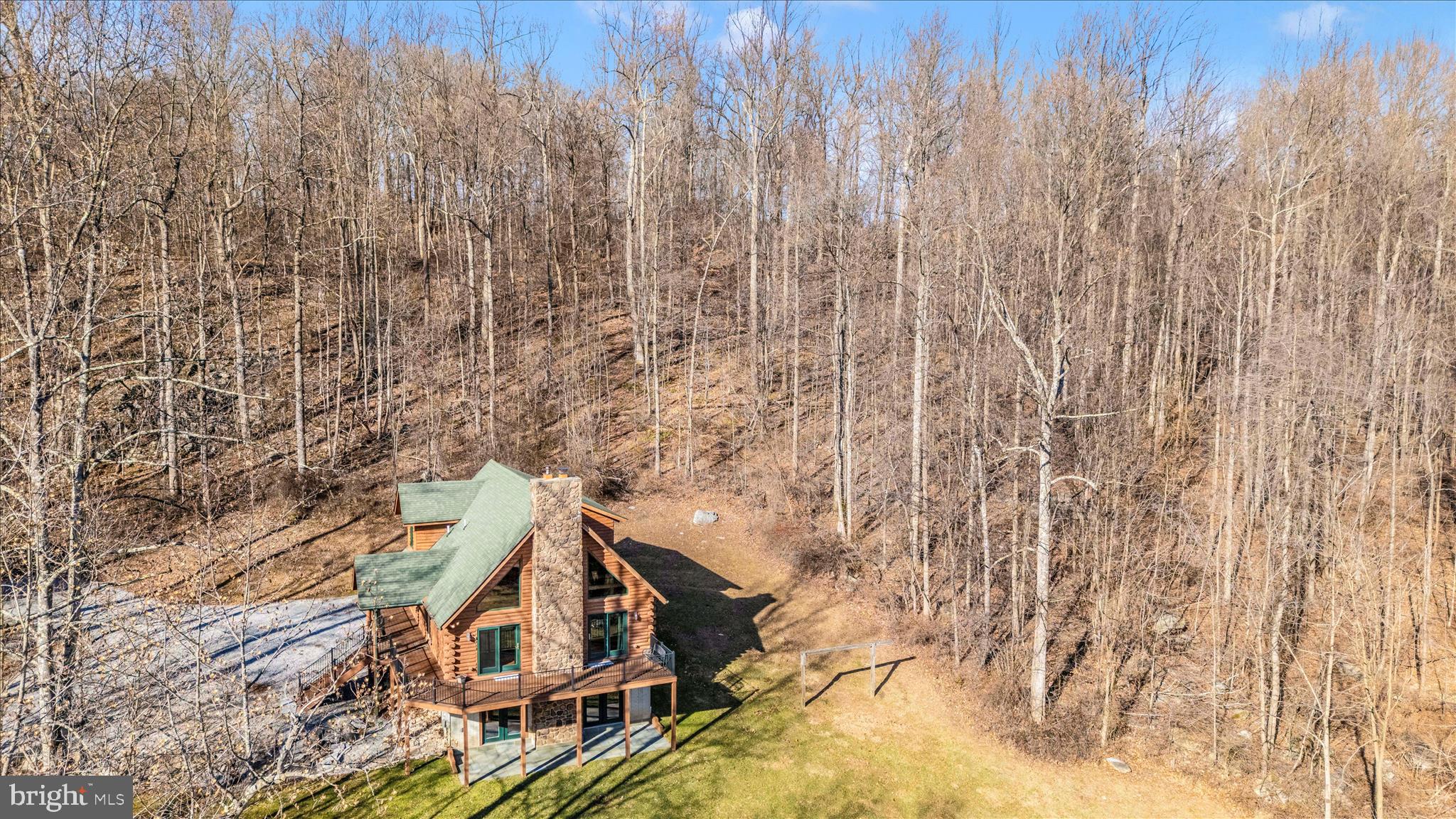 12804 Spruce Run Road Myersville, MD 21773 - Photo 67 of 72 a aerial view of a house with a yard and wooden fence