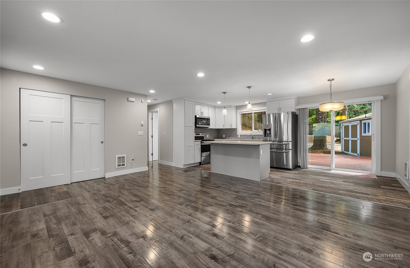 9512 Edmonds Way Edmonds, WA 98020 - Photo 6 of 24 a view of kitchen with wooden floor