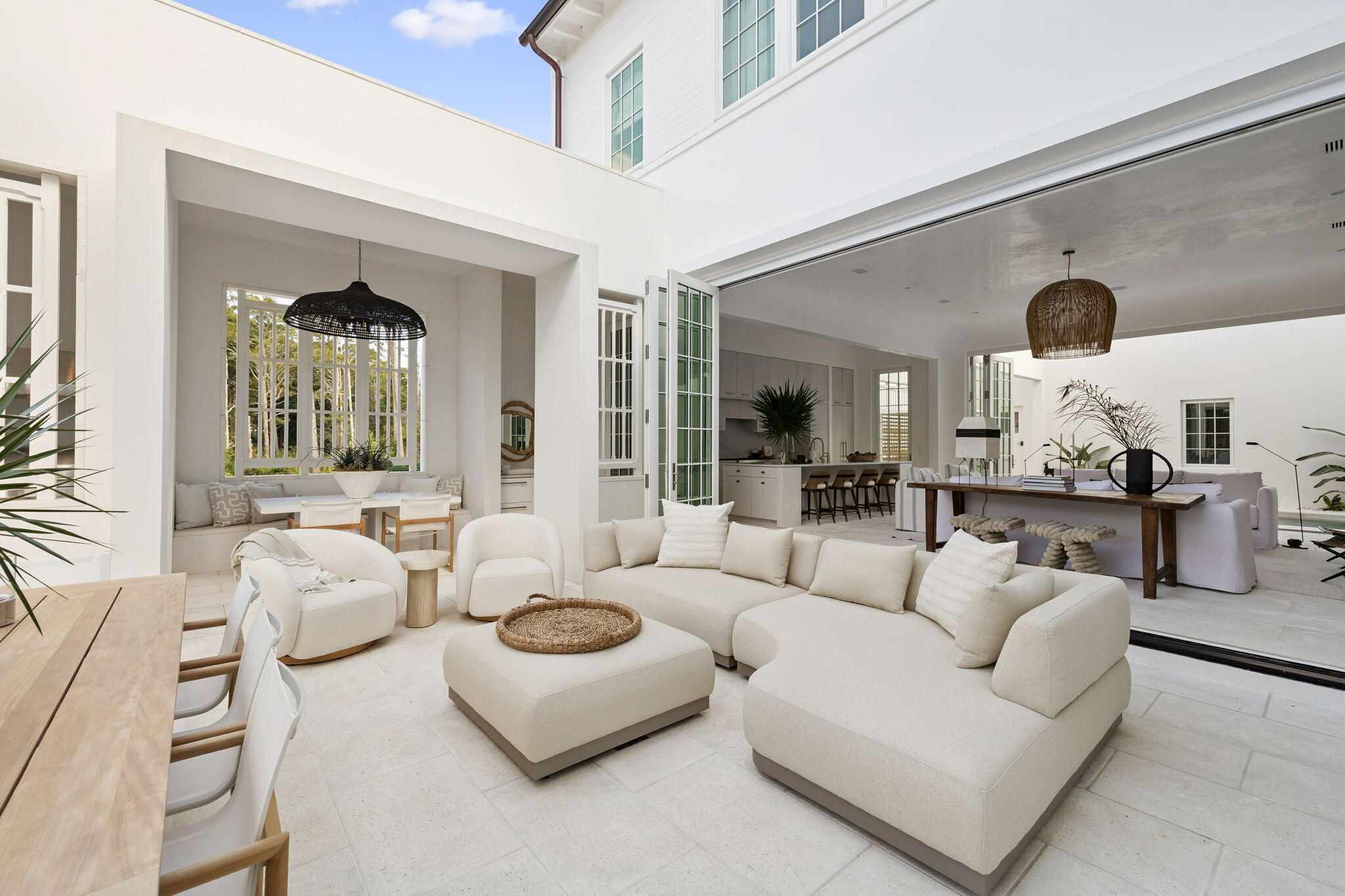 53 Portico Ln Inlet Beach Inlet Beach, FL 32461 - Photo 15 of 17 a living room with furniture and view of kitchen