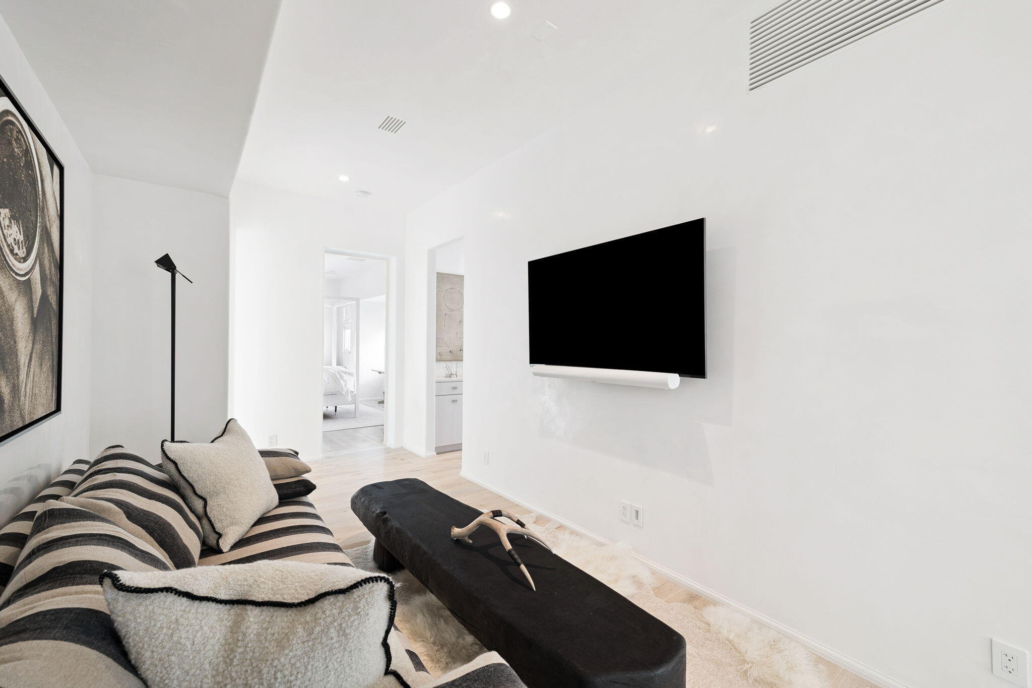 53 Portico Ln Inlet Beach Inlet Beach, FL 32461 - Photo 26 of 47 a living room with furniture and a flat screen tv