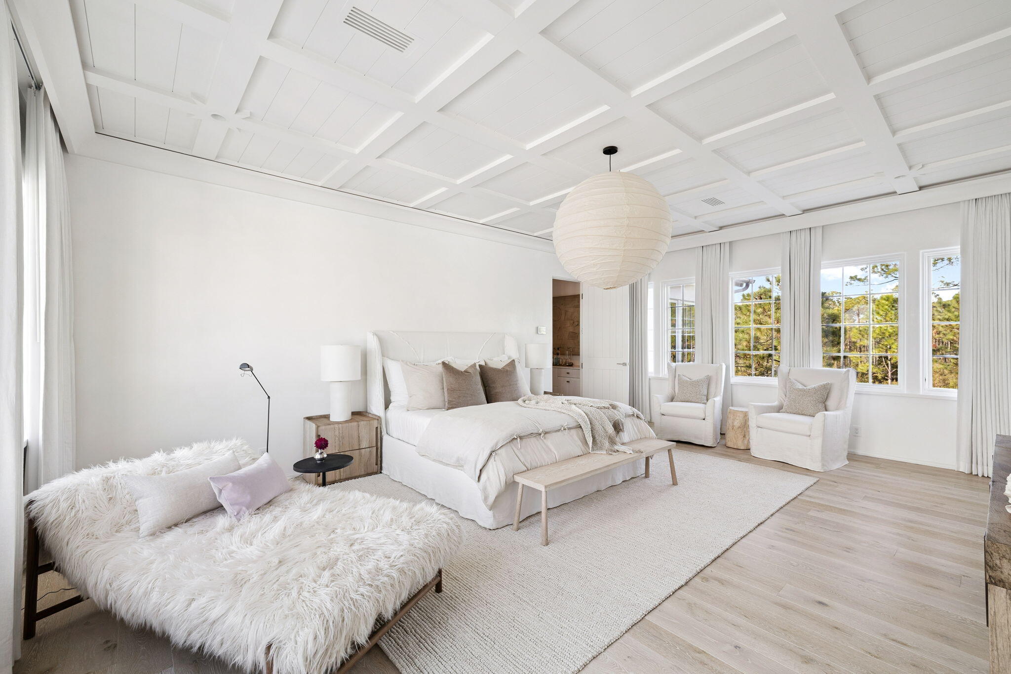 53 Portico Ln Inlet Beach Inlet Beach, FL 32461 - Photo 29 of 47 a bed room with bed and a large window