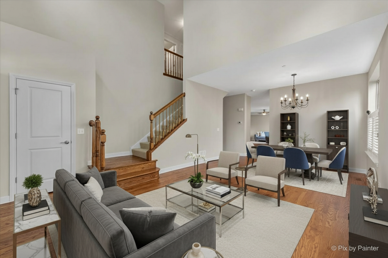 2122 Shermer Road Glenview, IL 60026 - Photo 14 of 37 a living room with furniture and wooden floor