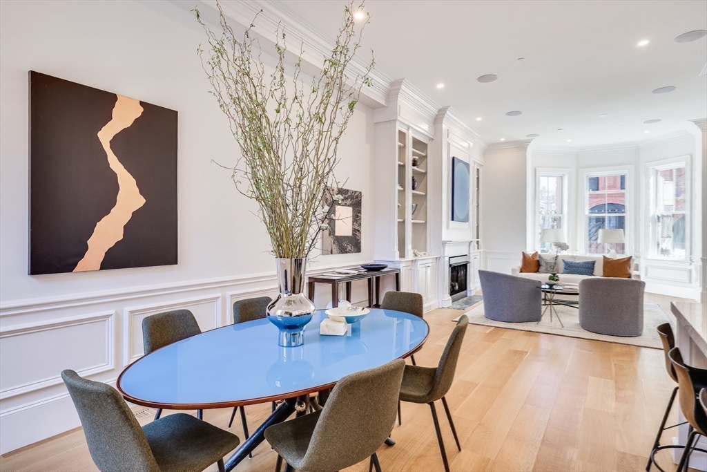 1 Fairfield Street Boston, MA 02116 - Photo 23 of 28 a view of a dining room with furniture and wooden floor