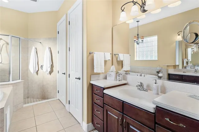 a view of house with lake from a window