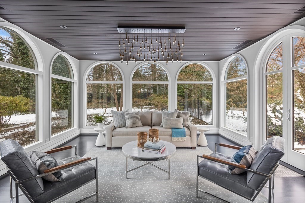 35 Wykeham Road Newton, MA 02465 - Photo 11 of 40 a living room with furniture and floor to ceiling windows