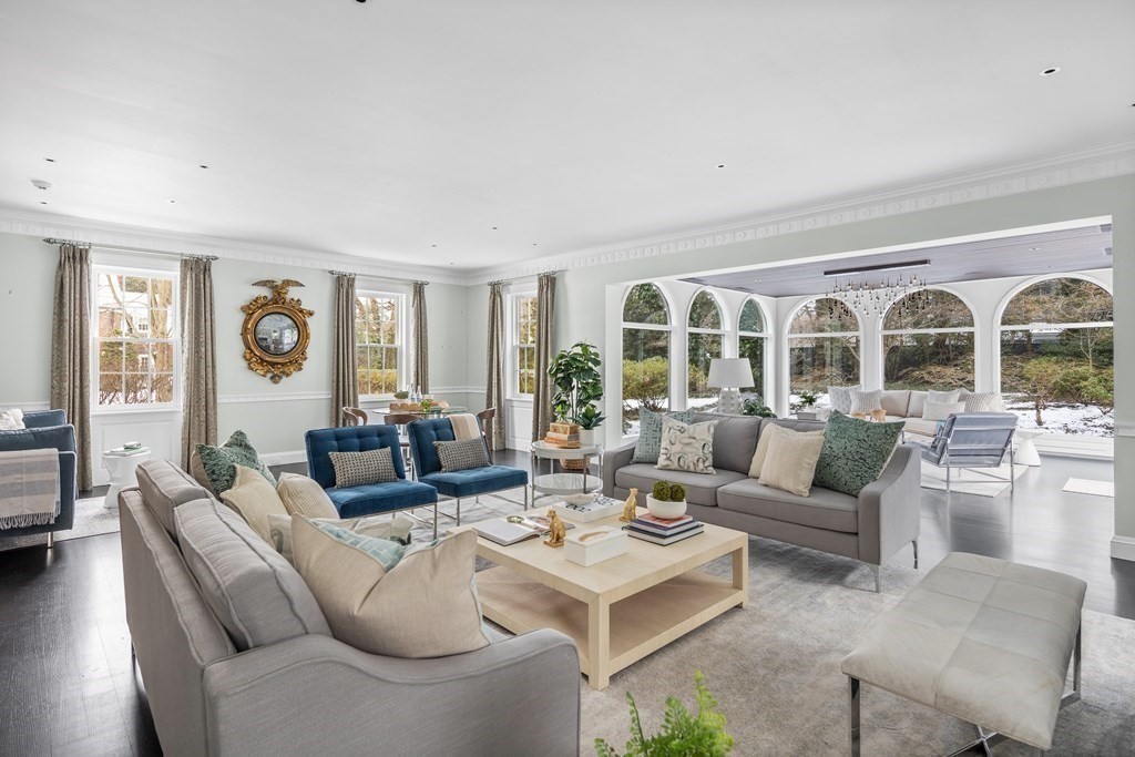 35 Wykeham Road Newton, MA 02465 - Photo 10 of 40 a living room with furniture and floor to ceiling windows