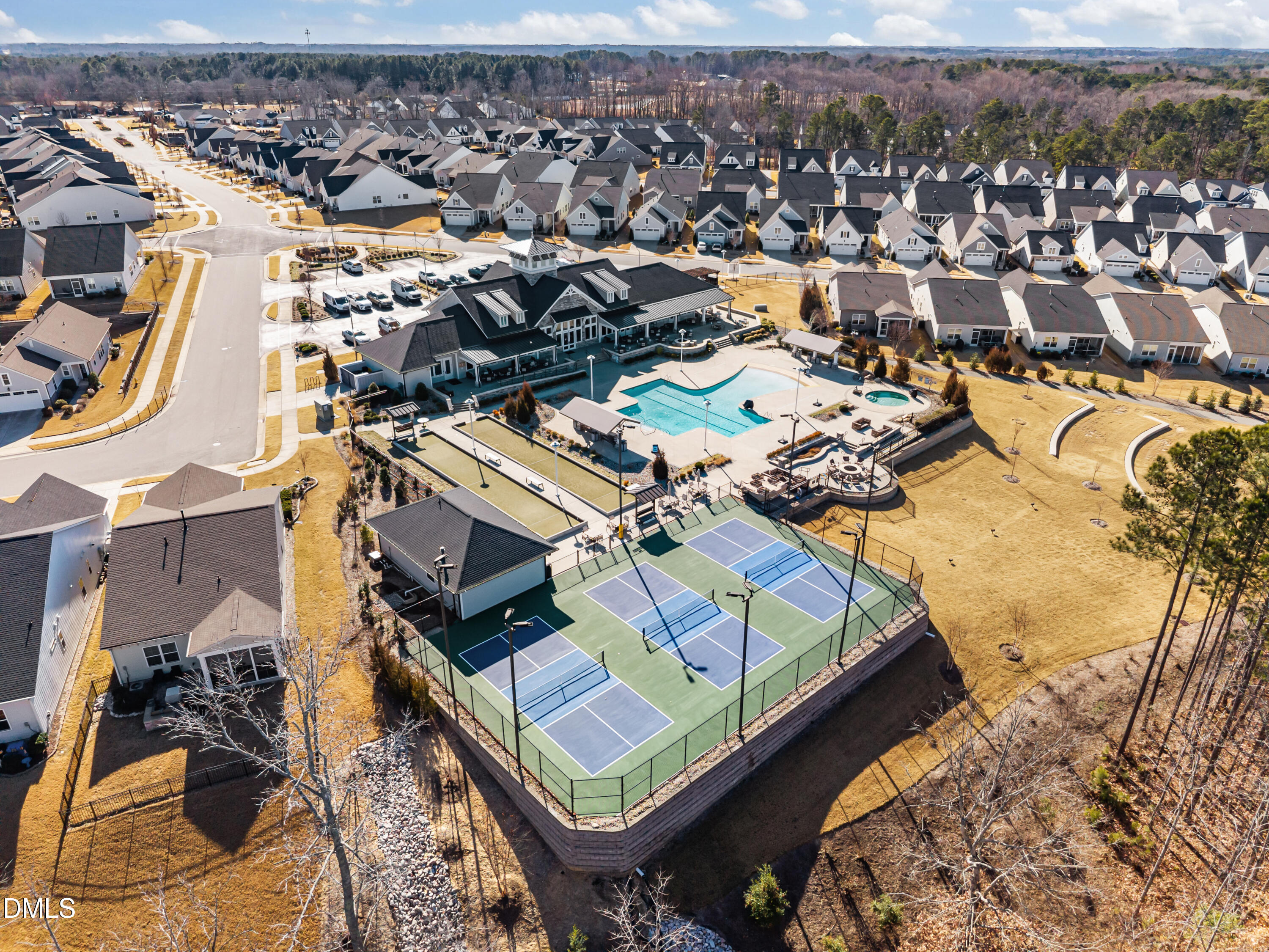 226 English Violet Lane Raleigh, NC 27610 - Photo 30 of 34 an aerial view of a house with a ocean view