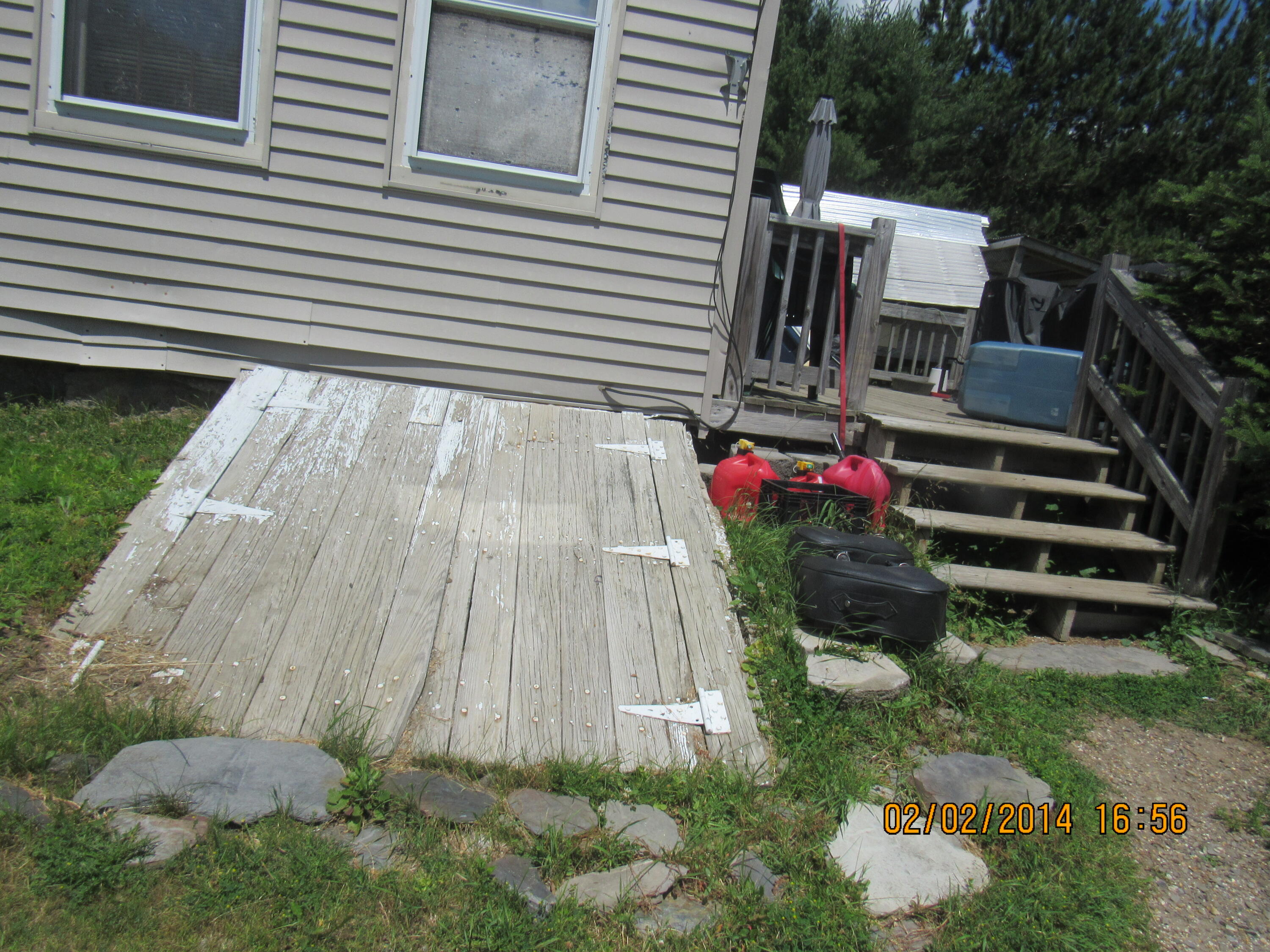 399 Ridge Road Fairfield, ME 04937 - Photo 6 of 14 Deck and Basement Entry