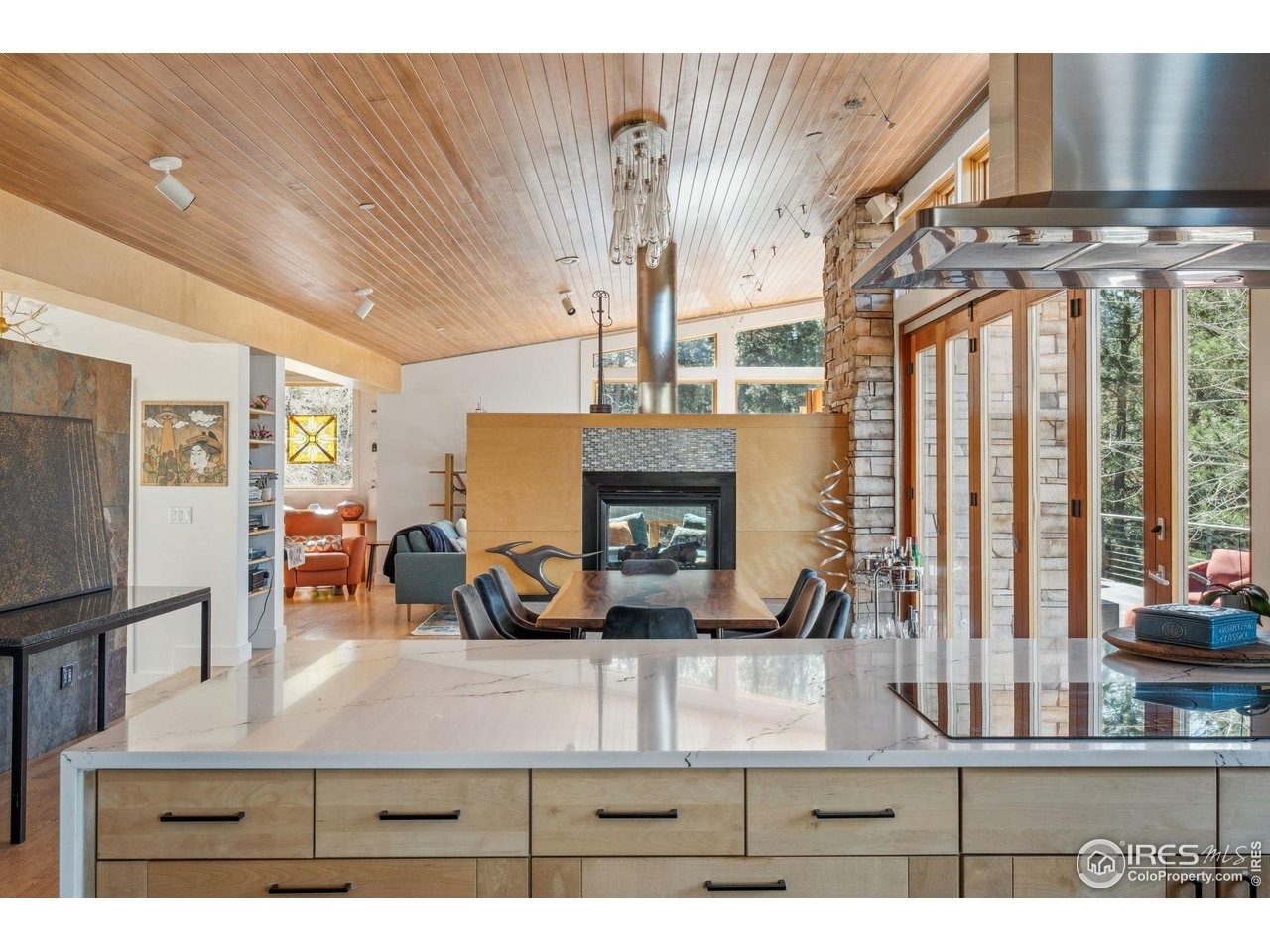 1127 Valley Lane Boulder, CO 80302 - Photo 15 of 48 a view of living room with furniture and large window