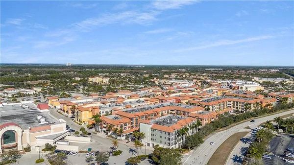 an aerial view of a city