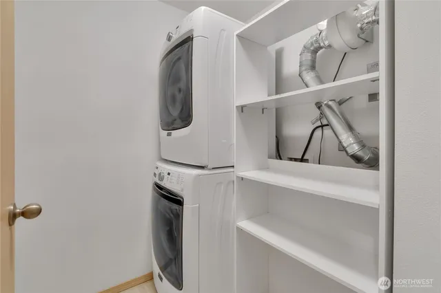 a close view of walk in closet