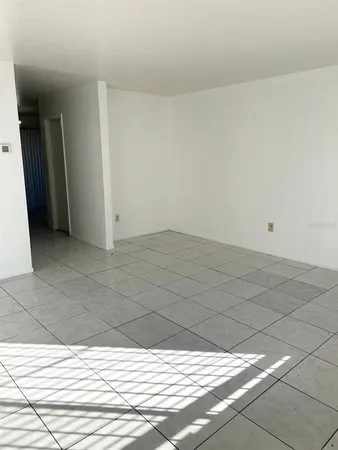 a view of a garage