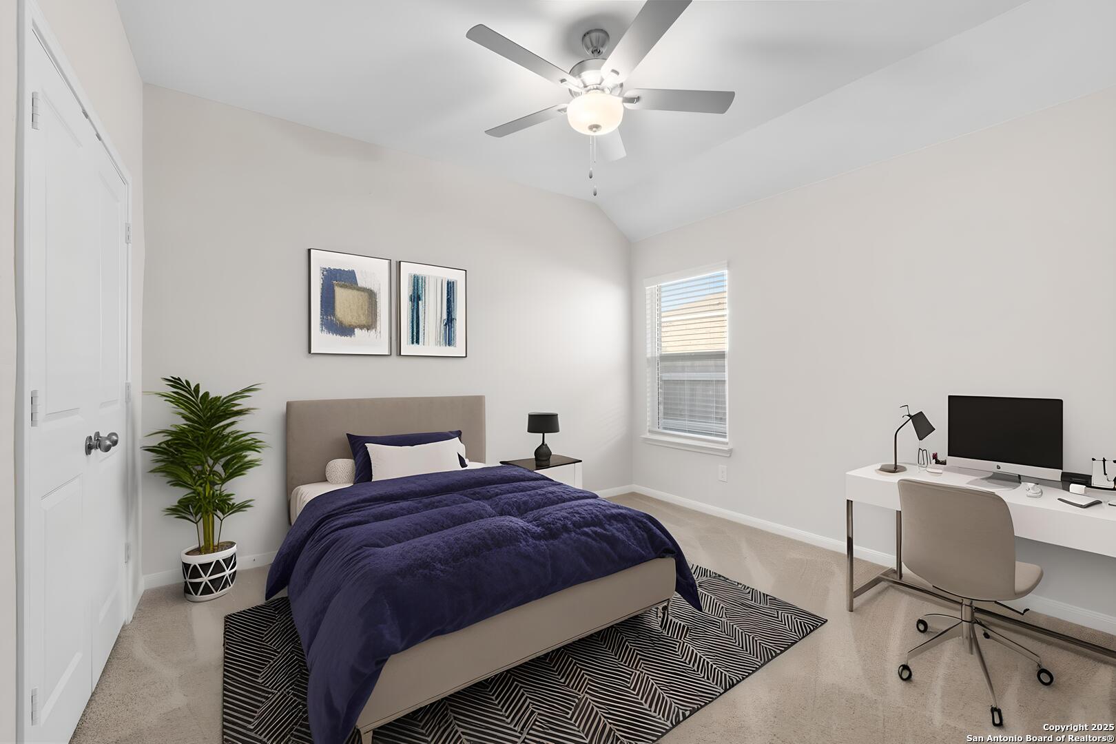 6056 Draw Loop Bulverde, TX 78163 - Photo 8 of 36 a bedroom with a large bed and a window