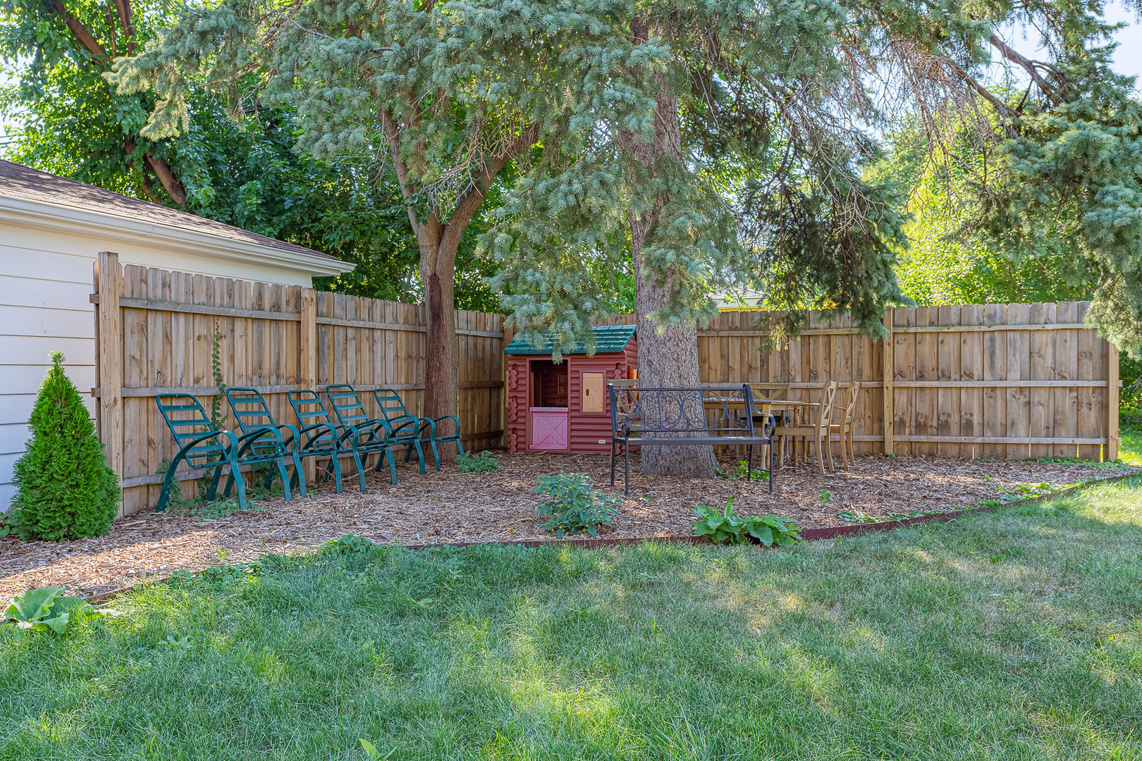514 High Ridge Road Hillside, IL 60162 - Photo 24 of 24 a view of a yard with a small cabin and a chair
