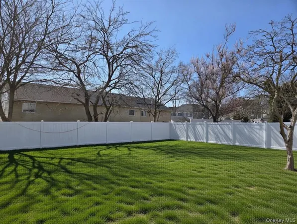 a view of yard with trees