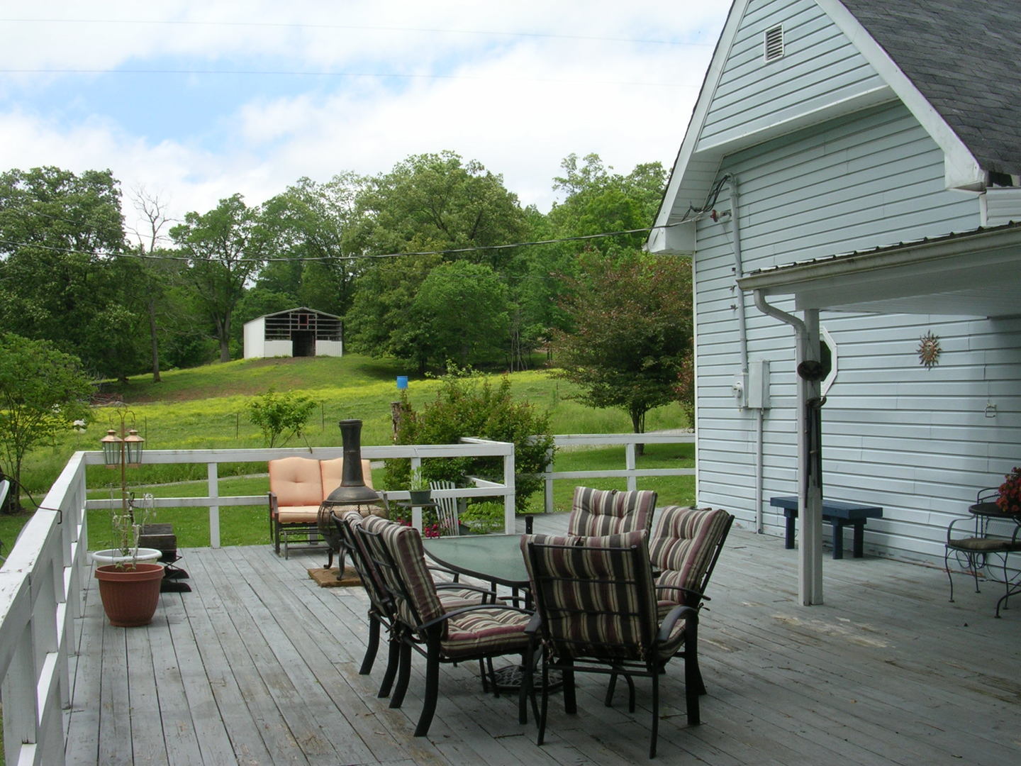 125 Central Hill Road Grantsburg, IL 62943 - Photo 6 of 21 a view of a deck with furniture