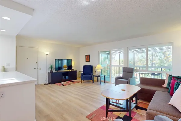 a view of a dining area with furniture