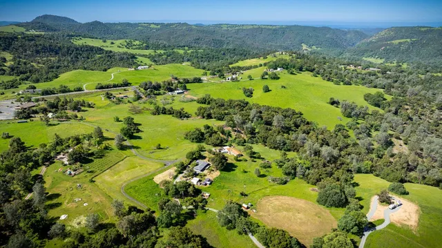 a view of a lake with a building in the background