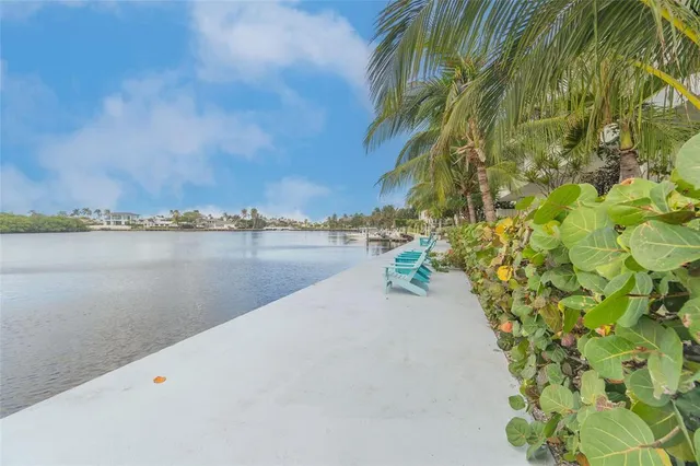 a view of a lake with a city