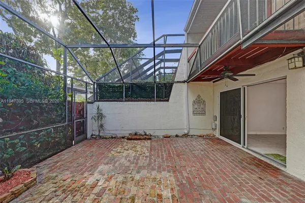 a house view with a outdoor space