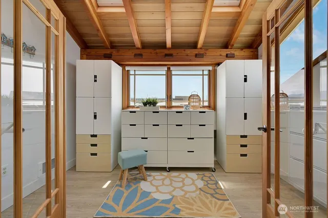 a view of room with window