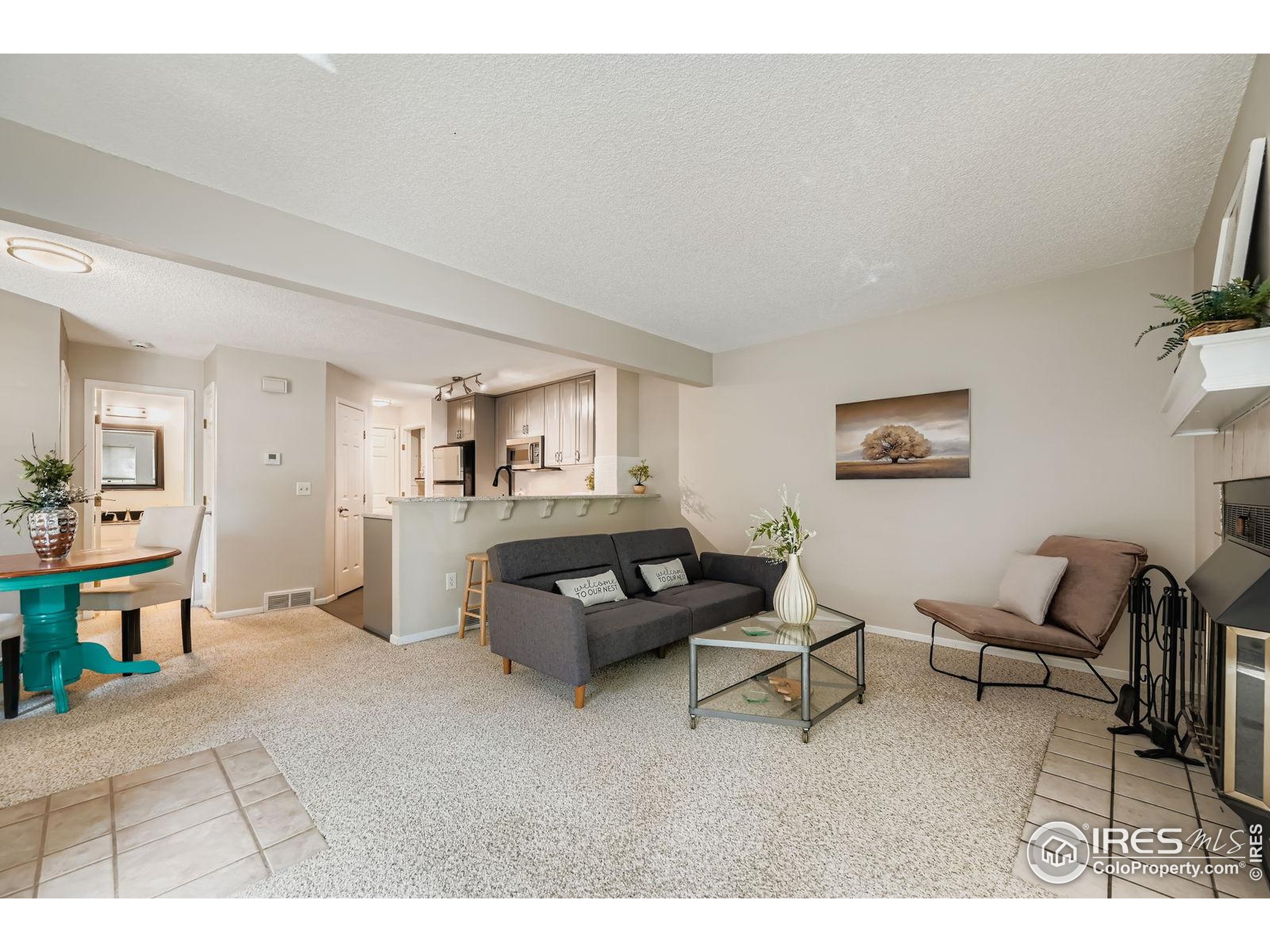 4767 White Rock Circle, Unit D Boulder, CO 80301 - Photo 6 of 41 a living room with furniture and a flat screen tv