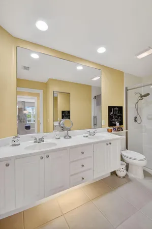 a view of a lake with houses