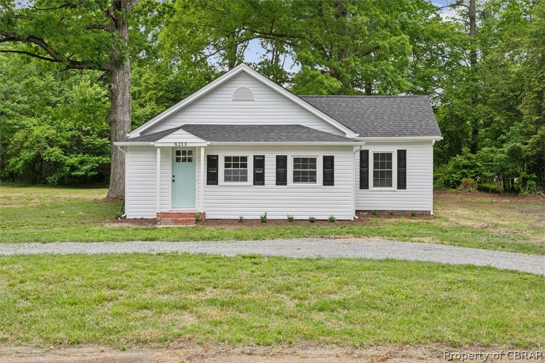 8213 Croaker Road Williamsburg, VA 23188 - Photo 1 of 50 View of front of property with a front yard