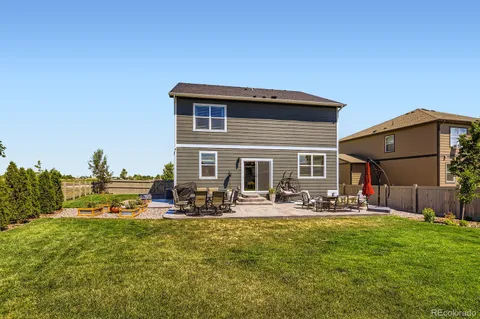 a front view of a house with patio