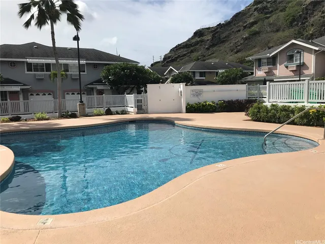 a view of outdoor space yard and swimming pool