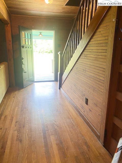 23 Millards Way Sparta, NC 28675 - Photo 40 of 46 a view of an entryway with wooden floor