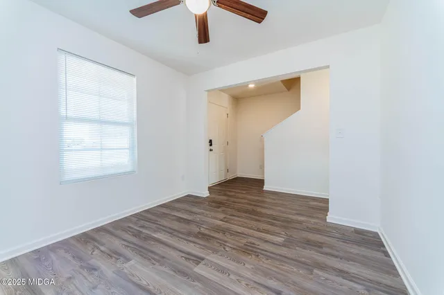 wooden floor in an empty room