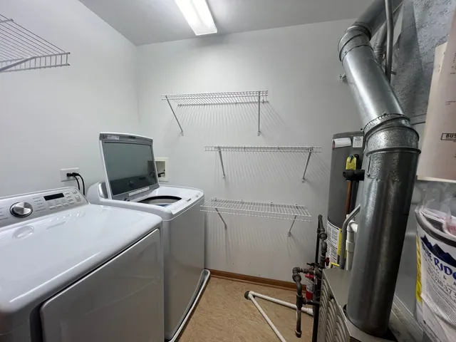 a room with storage and utility