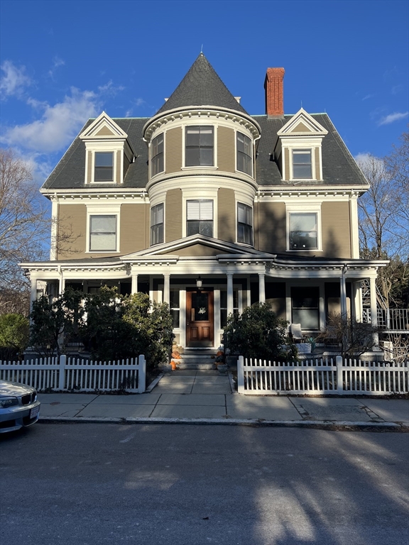 a front view of a house