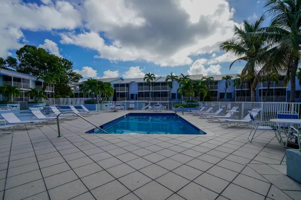 a view of outdoor space with swimming pool