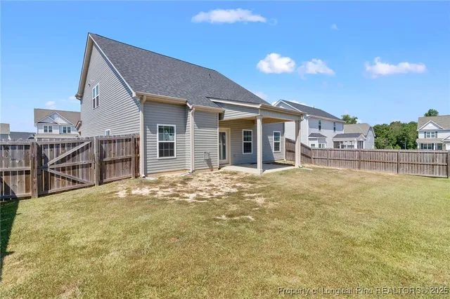 a house view with a outdoor space