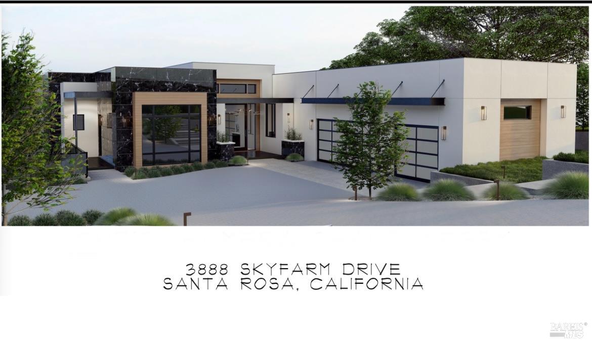 3888 Skyfarm Drive Santa Rosa, CA 95403 - Photo 15 of 18 a black and white photo of a house