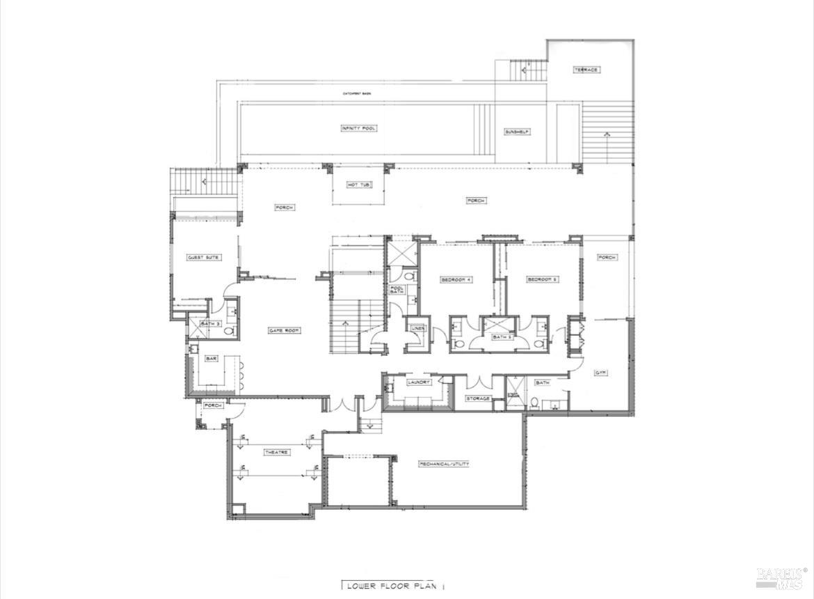 3888 Skyfarm Drive Santa Rosa, CA 95403 - Photo 18 of 18 a black and white photo of a living room