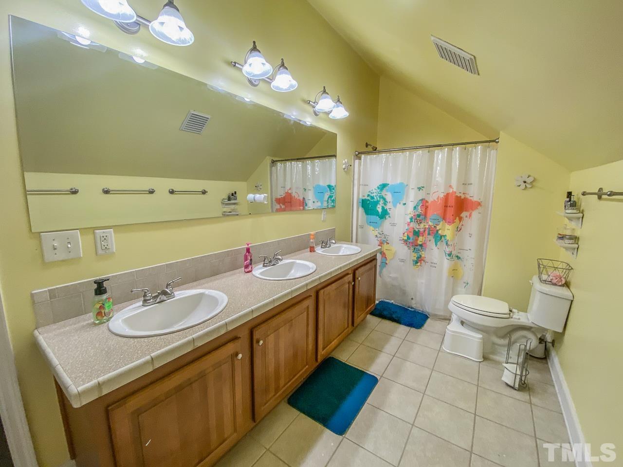 125 Adams Farm Road Roxboro, NC 27574 - Photo 25 of 30 a bathroom with a sink mirror vanity and toilet
