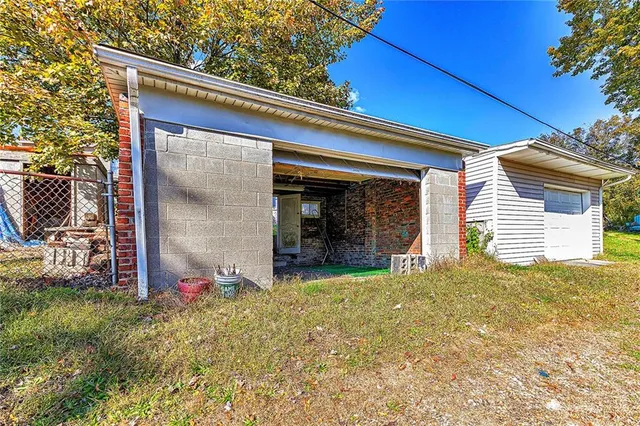a front view of a house with porch